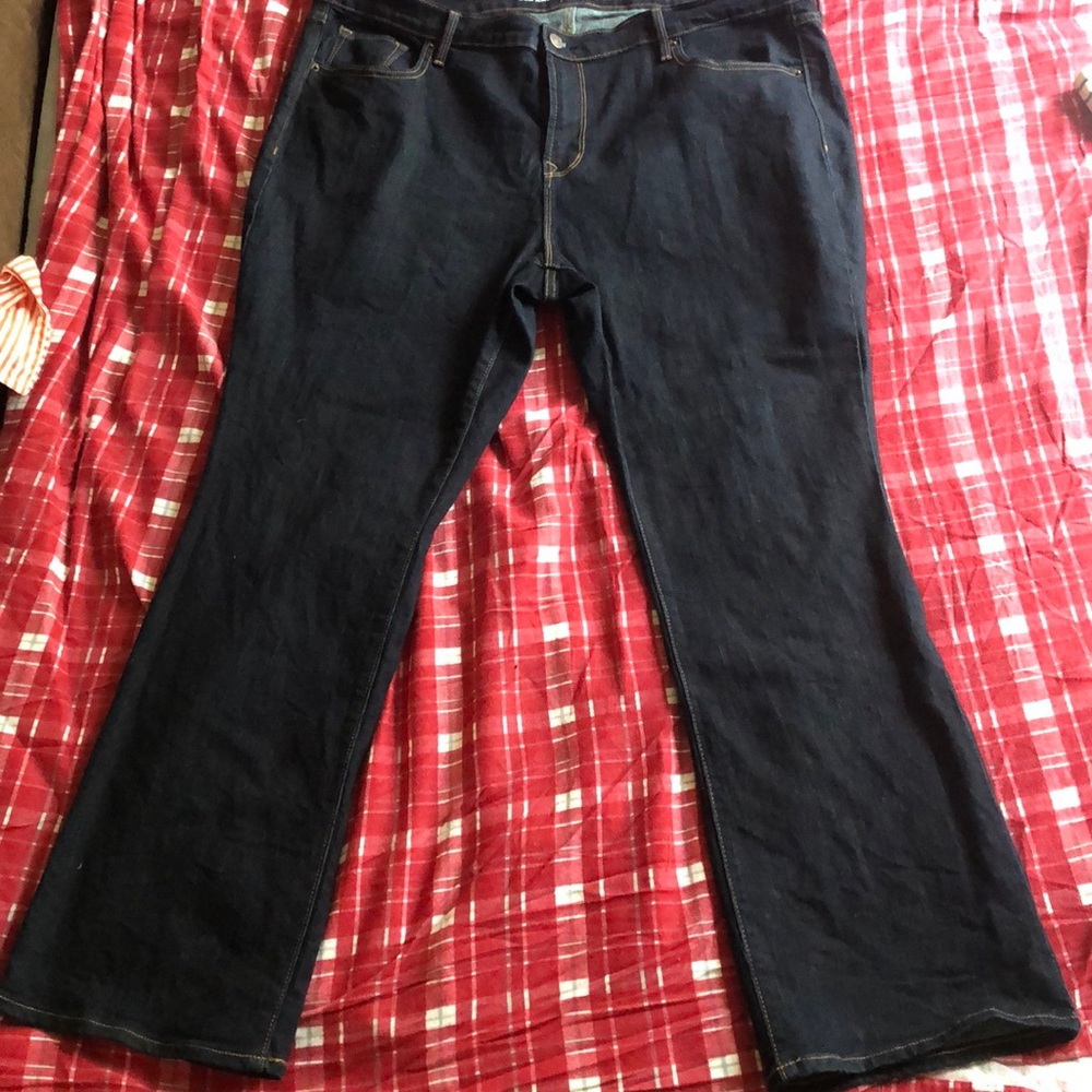 Dark plus size jeans